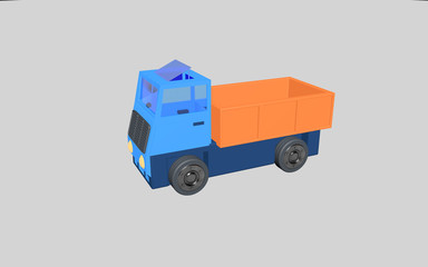 Cartoon super TRUCK  3d illustration