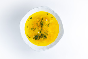 bowl of pumpkin soup