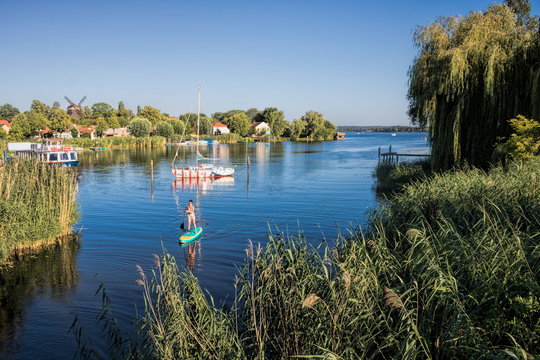 werder havel, deutschland - 23.07.2019 - idylle an der havel