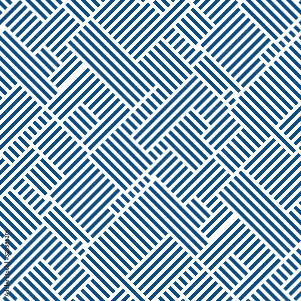 Poster abstract seamless pattern of lines and corners. symmetric geometric motif.