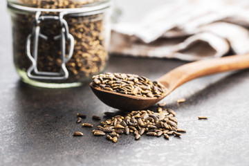 Milk thistle seeds.