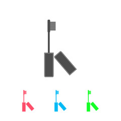 Mascara icon flat.