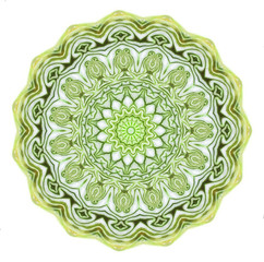 green circle pattern on white