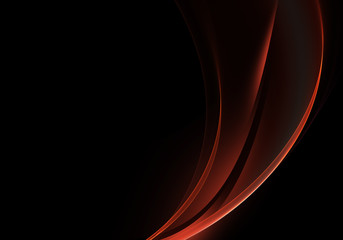 Abstract background waves. Black and red abstract background for wallpaper oder business card