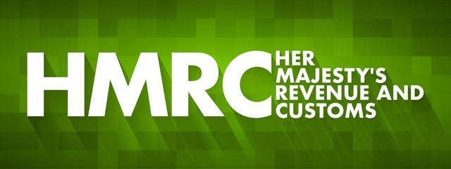 HMRC - Her Majesty's Revenue and Customs acronym, business concept background