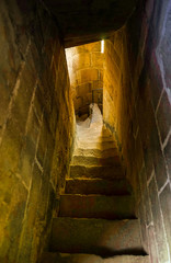 Obraz premium Escaleras castillo