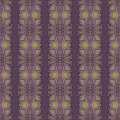 Vintage ethnic vector seamless flower pattern