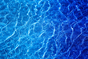 Photo background blue water of the sea
