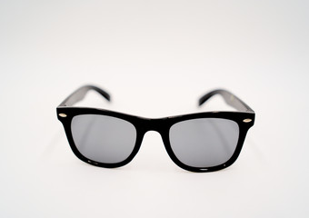 Fototapeta premium black sunglasses isolated on white background close up