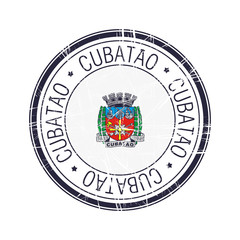 City of Cubatao, Brazil vector stamp