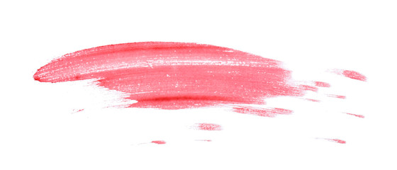 Smeared blood on white background