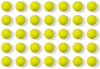 fondo con pelotas de tenis repetidas