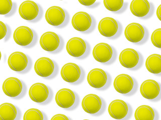 fondo de pelotas de tenis repetidas