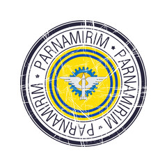 City of Parnamirim, Brazil vector stamp
