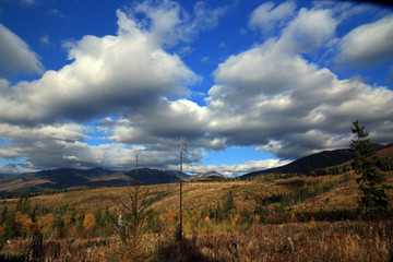 Landscape of Tatra Mountains - Vysoke Tatry, near Tri Studnicky - Three Springs area, Slovakia