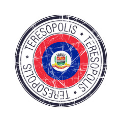 City of Teresopolis, Brazil vector stamp