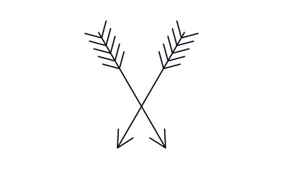 Bow arrows icon. Hunting sport equipment sign. Archer weapon symbol,free vector icon 