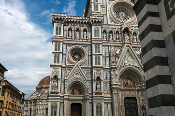 Fototapeta premium View of the Cathedral Santa Maria del Fiore in Florence, Italy