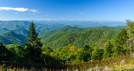 Appalachian Mountain View Along the Blue Ridge Parkway