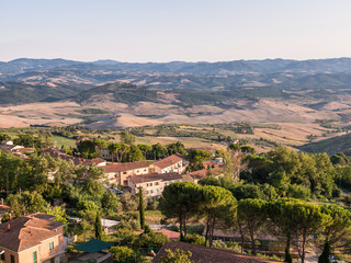 Beautiful landscape of the Tuscan hills (Italy)