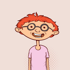boy in glasses