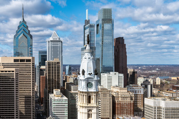 Naklejka premium Philadelphia city skyline