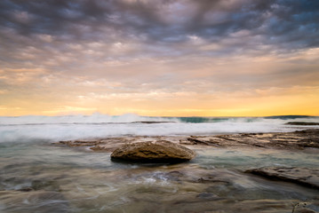 Tamarama Beach at sunset, Sydney Australia