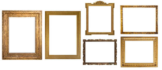 isolated antique luxury frame