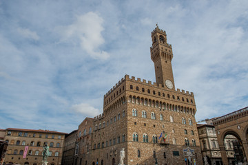 Obraz premium Piazza della Signoria is the central square of Florence,