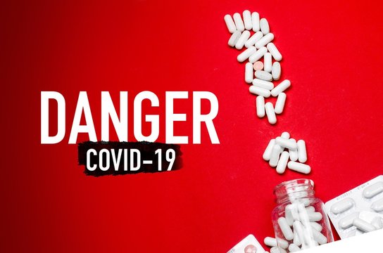 Digital background depicting innovative technologies in medicine systems, neural interfaces and research genetic and biology china coronavirus