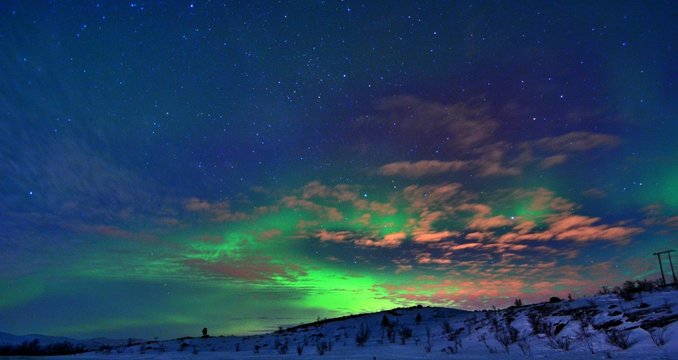 Northern Lights , Alta ,  Norway , Arctic Circle , Aurora Borealis 