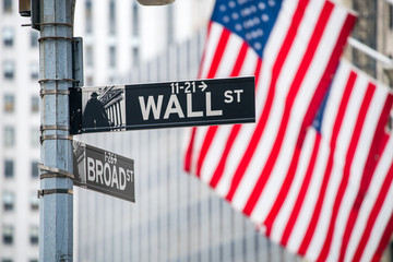 Fototapeta na wymiar Wall Street in New York City