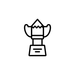 Fototapeta premium creative award icon. Online Learning icon. Perfect for application, web, logo and presentation template. icon design line style