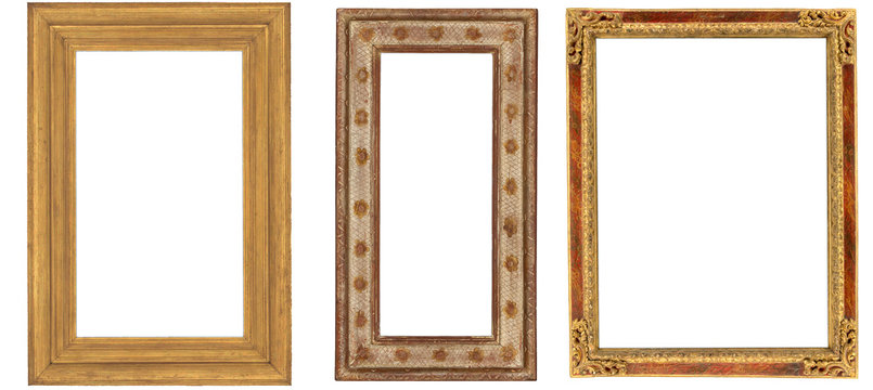 isolated antique luxury frame