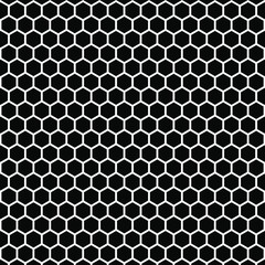 Abstract geometric hexagon black and white pattern background. Vector illustration. EPS 10
