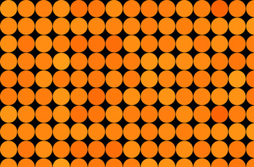 Orange dot matrix mosaic decoration background