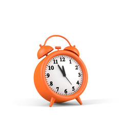 orange alarm clock 3d