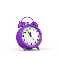 purple alarm clock