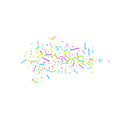 Sprinkles grainy. Cupcake donuts, dessert, party