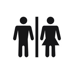 Toilet vector icon in flat style. vector illustration