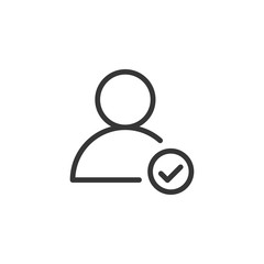 Profile Mark Icon Vector Illustration