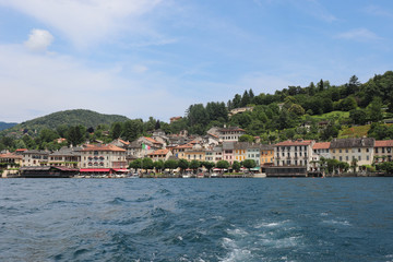 Fototapeta na wymiar Italie - Piémont - Orta-San Giulio vue du lac
