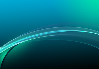 Abstract background waves. Black, green and blue abstract background for wallpaper oder business card