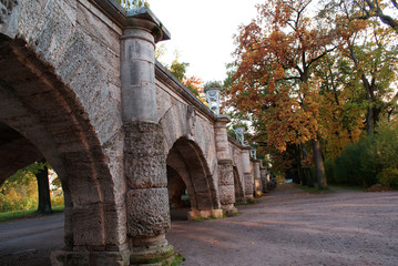Obraz premium Historical, stone bridge, arch. Saint-Petersburg, Russia.