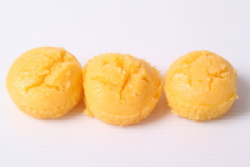 Palm Cake on white background