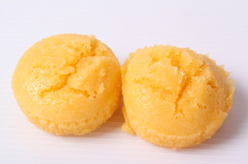 Palm Cake on white background