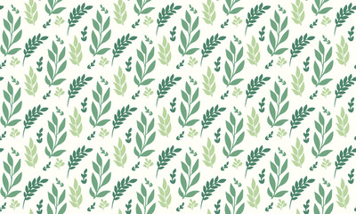 Modern Botanical leaf pattern background, with seamless flower design.