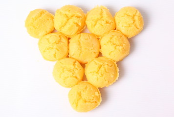 Palm Cake on white background