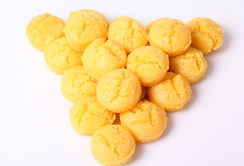 Palm Cake on white background
