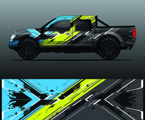 truck decal graphic wrap vector, abstract background